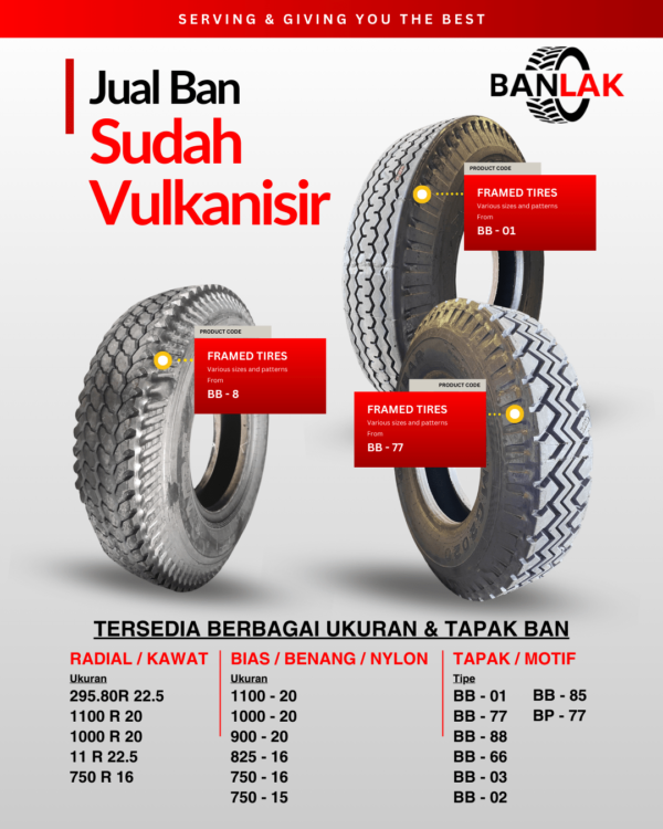 Jual Ban Sudah Vulkanisir